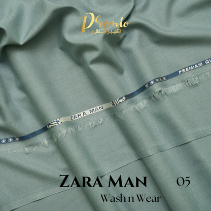 Gents Suit Zara Man Wash & Wear Color Sea Green