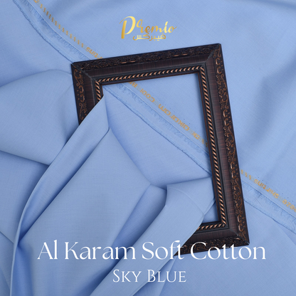 Al Karam Soft Cotton Color Sky Blue